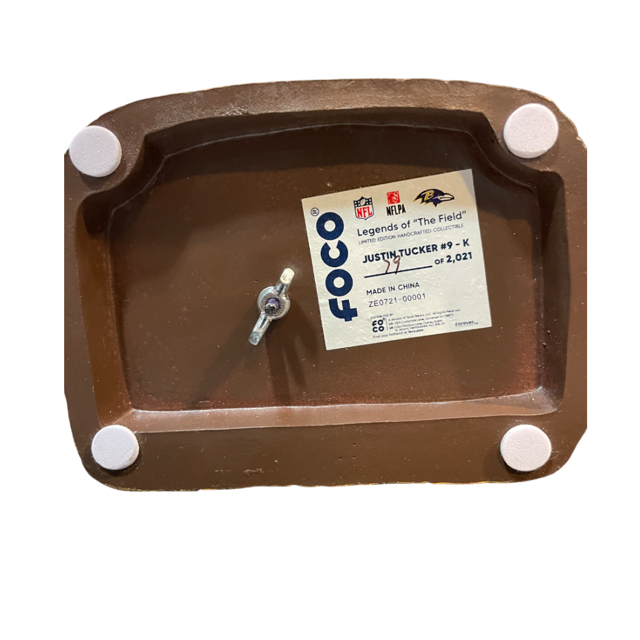 Baltimore Ravens FOCO Justin Tucker Score Board Bobblehead