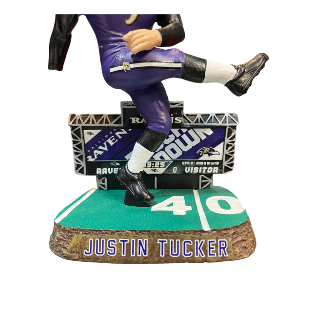 Baltimore Ravens FOCO Justin Tucker Score Board Bobblehead