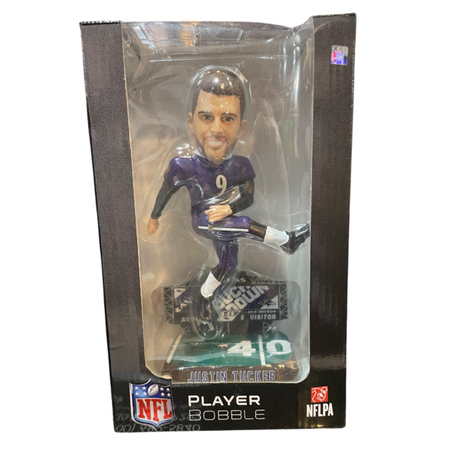 Baltimore Ravens FOCO Justin Tucker Score Board Bobblehead