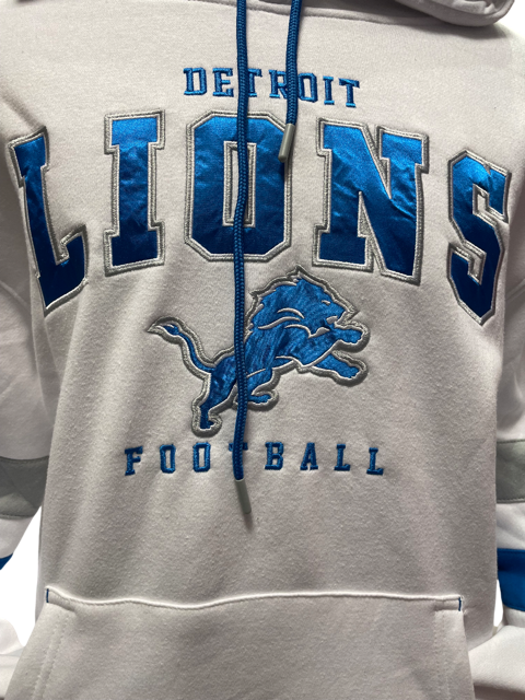 Detriot Lions Ultra Game Pullover Hoodie- White