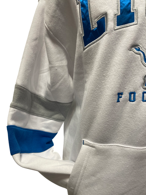 Detriot Lions Ultra Game Pullover Hoodie- White