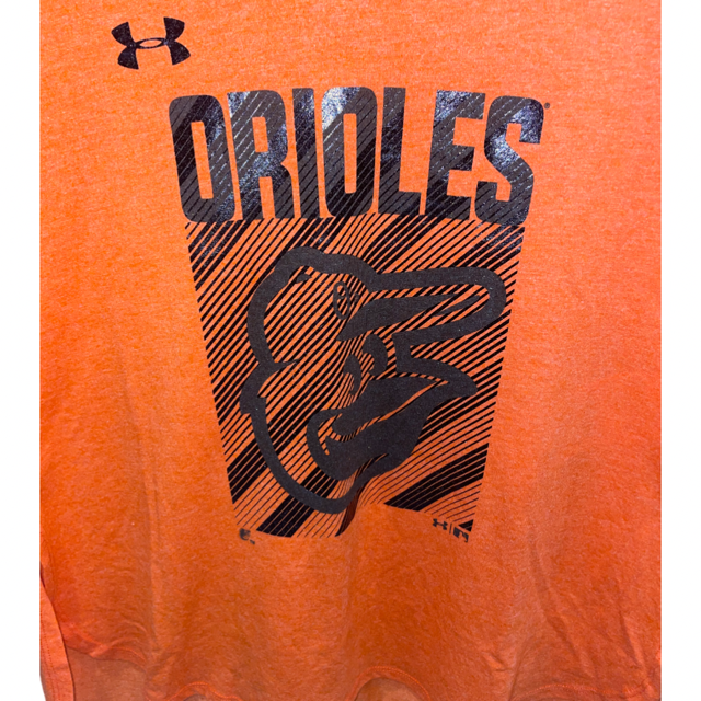 Baltimore Orioles Under Armour Stripe Drop Tail Women's T-Shirt