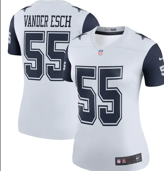 Dallas Cowboys Nike Women's #55 Leighton Vander Esch Legend Jersey- White