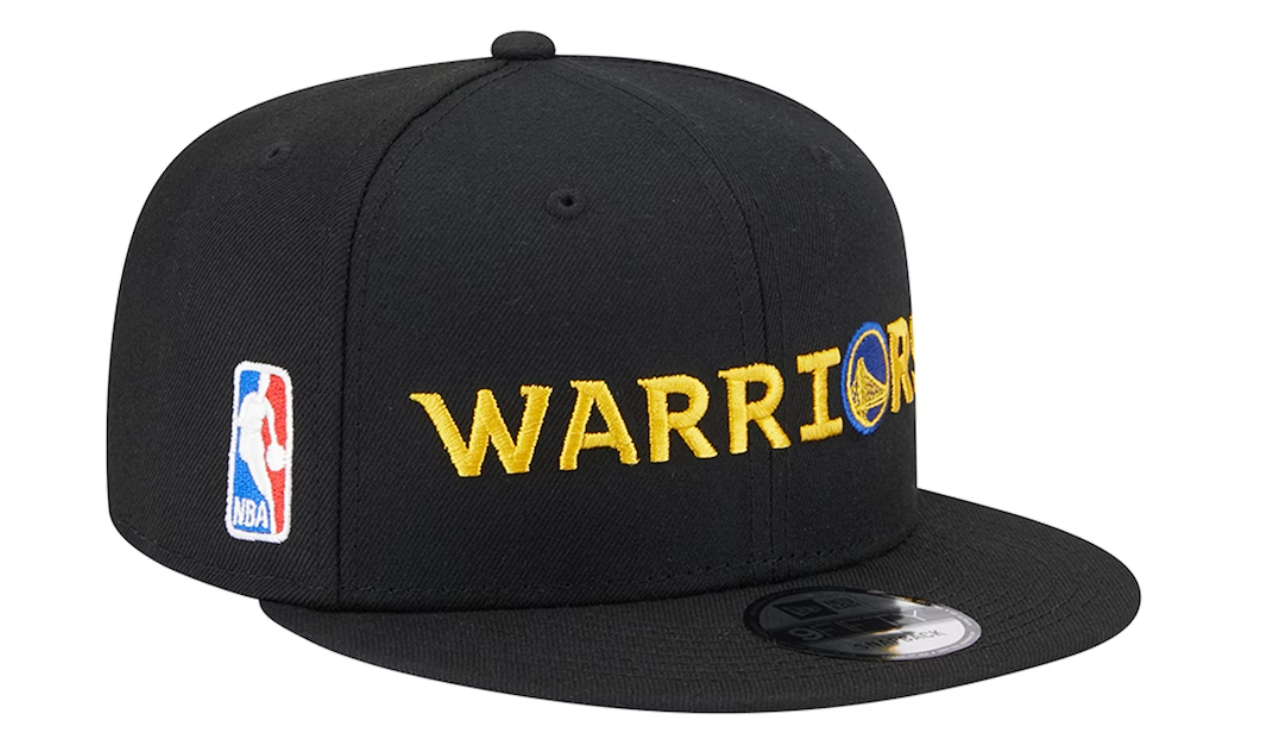 Golden State Warriors New Era Logo Blend 9FIFTY Hat - Black