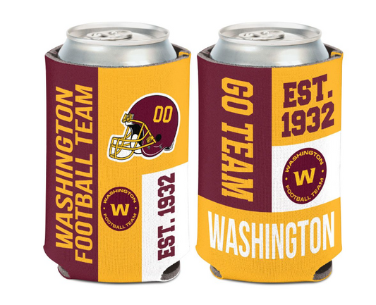 Washington Football Color Block Can Cooler