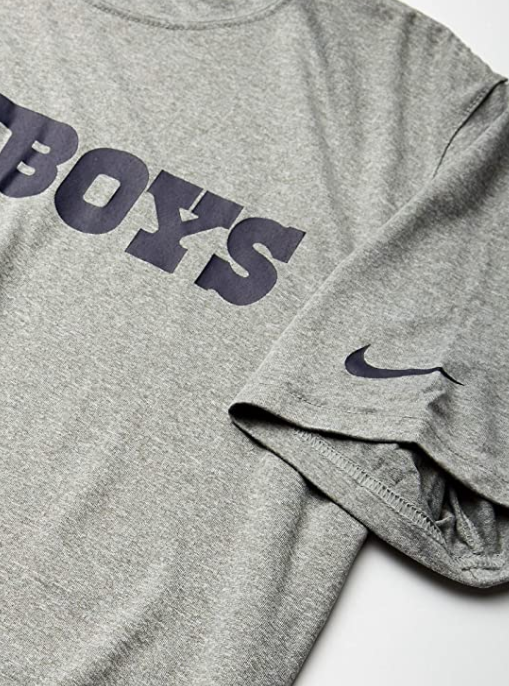 Dallas Cowboys Nike Legend Essential Wordmark T-shirt - Gray