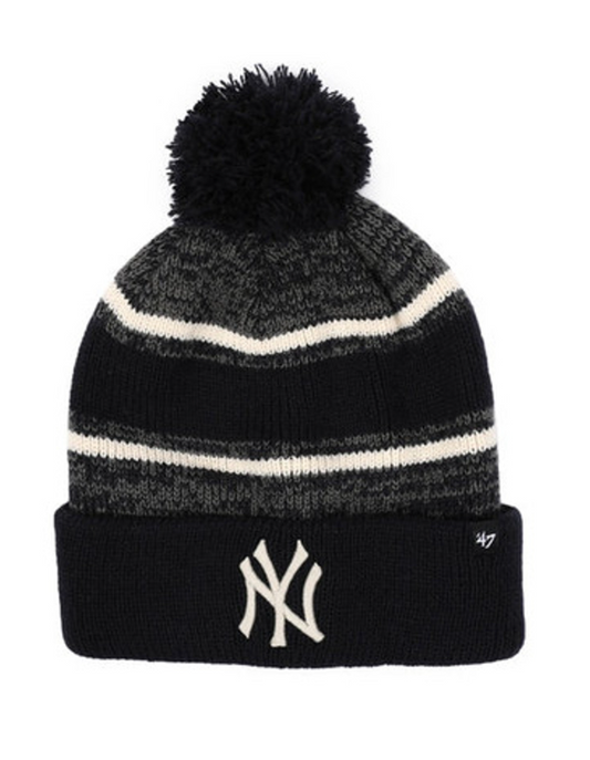 New York Yankees '47 Brand Team Fairfax Knit Hat w/ Ball