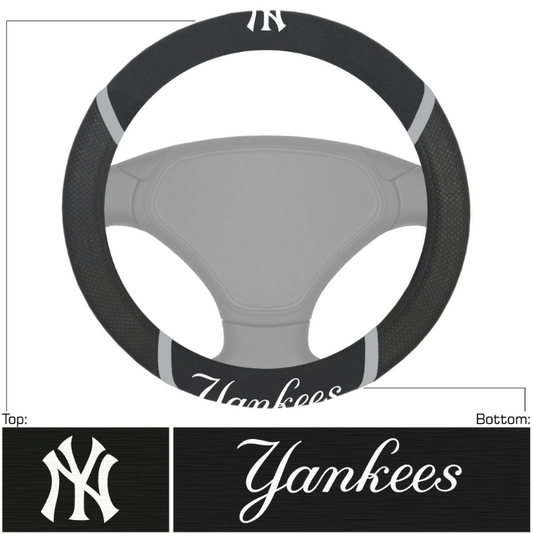 New York Yankees Ploy Suede Steering Wheel Cover