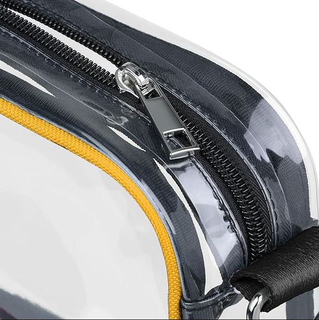 Washington Commanders FOCO Team Stripe Clear Crossbody Bag