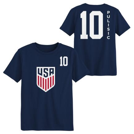 U.S. Soccer Youth Christian Pulisic  FIFA World Cup USA T-Shirt
